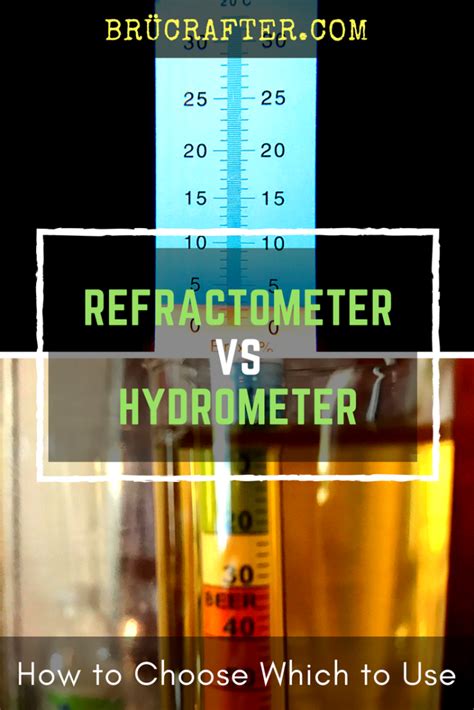 home brewer hydrometer vs refractometer